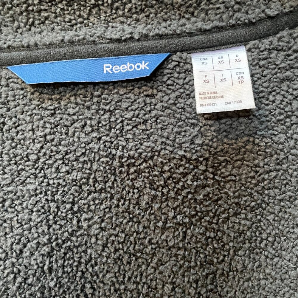 Reebok Full Zip Fleece Jacket Bright Blue Size XS - Picture 5 of 12